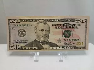 2006 $50 Franklin IA 00435125* Star U.S Currency Federal Note Boston 640k Print - Picture 1 of 3