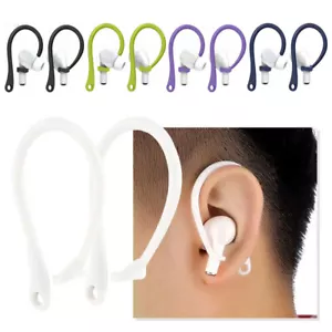 2X Silicone Multicolor Sports Anti Lost Ear Hook Earphone Clip For AirPods 3 Pro - Picture 1 of 20