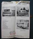 1970s Era Reynoldsburg Ohio Del Craft Pickup Truck Camper RV Brochure SCARCE----