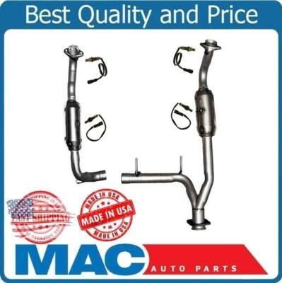 Y Pipe Catalytic Converters O2 Sensors for Lincoln Navigator 4x4 5.4L 2005 2006 - Image 1 of 4