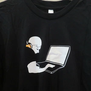 MIXMATCHMUSIC DJ music Cotton Unisex T-Shirt Black Size L NWOT - Picture 1 of 7
