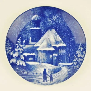 ROYAL BAVARIA Zierteller Kochel am See Sammelteller Winter Weihnachten 1976 - Picture 1 of 1