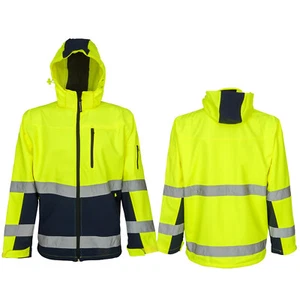 Arbeitsjacke Softshell Warnjacke Wasserdicht Winterjacke Fleece gefütt(SNOW-H-Z) - Bild 1 von 5