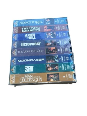 James Bond 007 Collector's Set - 8 VHS Movies Deluxe Letterbox Edition - Image 1 of 2