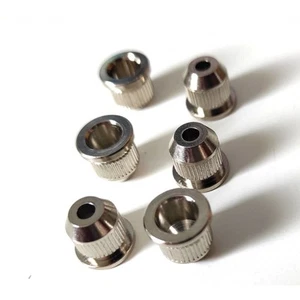 6 String Ferrules Nickel 8.2mm pour Telecaster Cordes Traversantes - Picture 1 of 1
