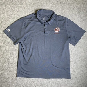 Umass Minutemen Baseball Adidas Shirt Men XL Gray Polo Logo NCAA College - Picture 1 of 13