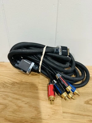 Monster Game Component RGB AV Cable HD 720p 1080i Playstation PS2 PS3 Tested - Image 1 of 3