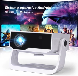 Proiettore Intelligente  Android 11, Supporto FHD 1080P 4K, 700ANSI, Wifi6 & BT5 - Foto 1 di 12