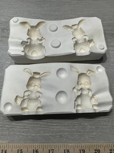 Stampo in ceramica Duncan vintage 1980 funzionante conigli 512b - Foto 1 di 8