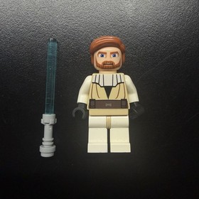 LEGO Star Wars Minifigure Obi Wan Kenobi With Lightsaber 7676