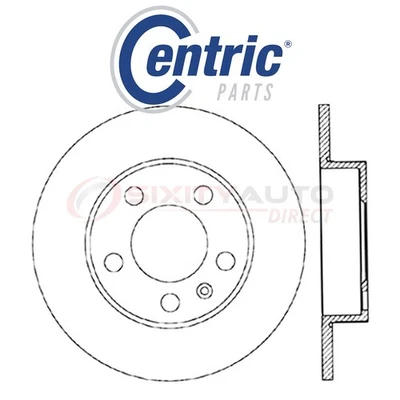 Centric C-TEK Disc Brake Rotor for 1998-2011 Volkswagen Beetle 1.8L 1.9L jx Foto 1 de 4