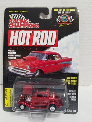 Ford Coupe 32 edición roja #21 Racing Champions Hot Rod revista coche fundido 1997 Foto 1 de 4