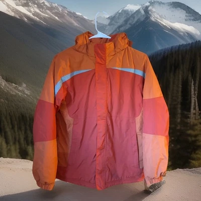 Chaqueta L.L Bean 3 en 1 para niños L 14/16 naranja/gris ropa exterior de invierno**ENVÍO GRATUITO* Foto 1 de 4