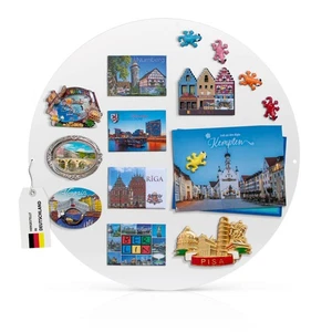 Runde Metall Magnetwand weiß Pinnwand Magnettafel 47cm Memoboard magnetisch - Bild 1 von 8