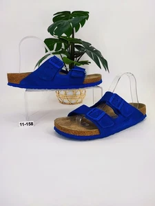 Sandalias Birkenstock para mujer Arizona ultra azul gamuza plantilla suave talla 11 EE. UU. - Imagen 1 de 8