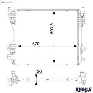 KÜHLER MOTORKÜHLUNG CR 1200 000S FÜR JAGUAR 224DT 2.2L 204PT 2.0L 4cyl XF 3.0L - Picture 1 of 9