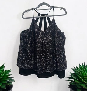 Maurices Damen Übergröße süß gefüttert Spitze Overlay Tank Top Gr 0 14W - Bild 1 von 5