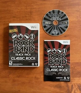 Rock Band Track Pack: Classic Rock (Nintendo Wii) Excelente Estado CIB Completo - Imagen 1 de 5