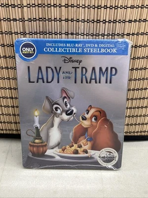 Lady and the Tramp (Blu-ray/DVD, Signature Collection SteelBook) Sealed - Image 1 of 2