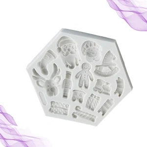  Christmas Chocolate Mold Fondant Cake Mold Silicone Clay Mold DIY Cookies - Picture 1 of 11