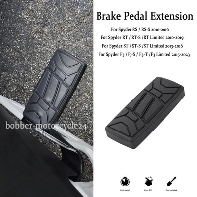 For Can-Am Spyder RS/RS-S/RT/ST Brake Pedal Foot Peg Extended Full Size Larger - Image 1 of 4