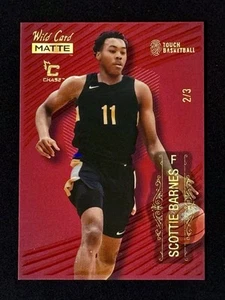 Scottie Barnes-2022 SSP-1/3 Wild Card Matte Chase Red Striped-Touch, Card #MB-65 - Picture 1 of 4
