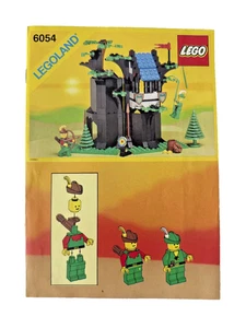 VINTAGE 1988 - LEGOLAND 6054 INSTRUCTION BOOKLET  - FORESTMEN'S HIDEOUT - USED - Picture 1 of 2
