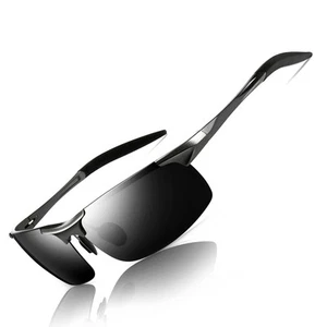 Men's HD Polarized Sunglasses for Driving Fishing Cycling Running Metal Frame... - Picture 1 of 6