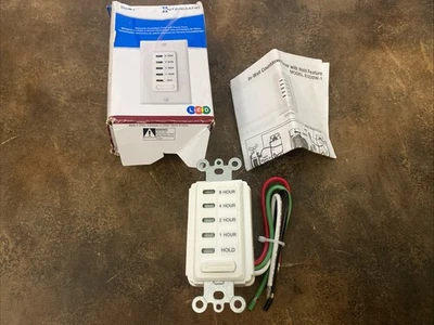 Intermatic EI220W-1 In-Wall Electronic Countdown Timer 1/2/4/8 Hour - Open Box - Image 1 of 4