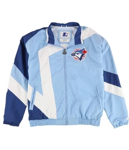 STARTER Mens Toronto Blue Jays Windbreaker Jacket, Blue, Large (Regular) - Picture 1 of 2