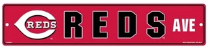 License Rico Ind Cincinnati Reds Team Color Street Sign Décor 5" x 24" - Picture 1 of 1