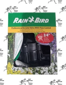 Rain Bird Professional In-Line Valve with Flow Control 3/4" Thread - Picture 1 of 3