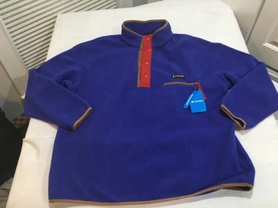 NWT $85.00 Coumbia Mens Helvetia II Half Snap Fleece Jacket Blue Size XXL - Image 1 of 2