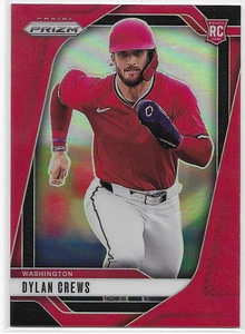 2025 Panini Prizm Prizms Red #73 Dylan Crews Washington Nationals #'d 185/299 - Picture 1 of 2