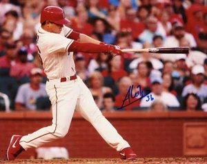 ALEDMYS DIAZ ST. LOUIS CARDINALS SIGNED AUTOGRAPHED ACTION 8X10 PHOTO W/COA - Picture 1 of 1