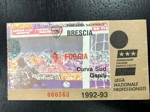 BIGLIETTO STADIO TICKET- BRESCIA vs FOGGIA STAGIONE , 1992-93 - Bild 1 von 2