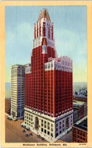 MATHIESON BUILDING Baltimore, Maryland MD LINO - Postal - Imagen 1 de 2