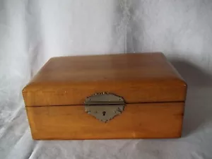 Vintage Copper lined wood Box Gremany 10.5" x 7" x4" - Picture 1 of 8