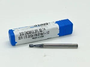 Fresadora de extremo cuadrado de carburo nueva SGS - 3/32 x 1/8 x 3/16 x 1-1/2, 2FL, ALTiN, 31359 - Imagen 1 de 2