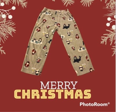 Carter’s Polar Pijama Pantalones Talla 5 Pingüino Morsa Suave Acogedor Cintura Elástica Foto 1 de 4