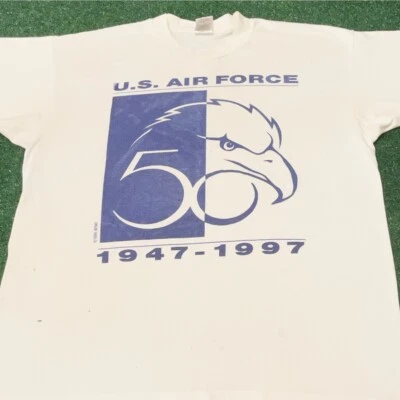 Camisa De Colección Años 90 Fuerza Aérea de los Estados Unidos 1947-1997 50 Años De Colección Para Hombres Talla XL EE. UU. Foto 1 de 4