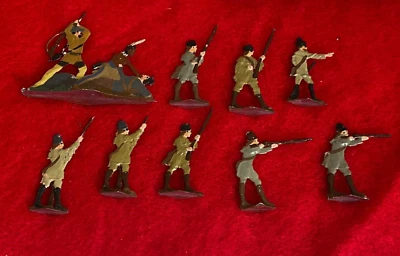 Vintage Lead Toy Soldiers Flats Heinrichsen Kieler Potsdamer ak-20 - Image 1 of 3