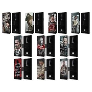 AMC THE WALKING DEAD RICK GRIMES LEGACY LEATHER BOOK CASE FOR BLACKBERRY ONEPLUS