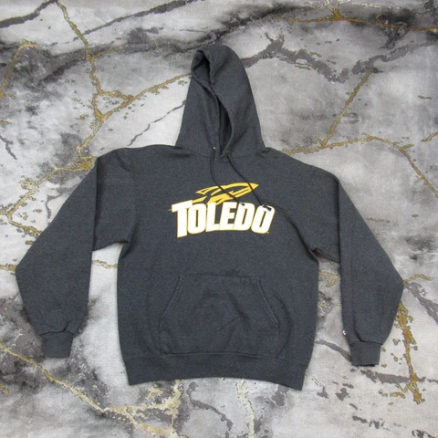 Toledo Rockets Champion Hoodie Sweatshirt Mens Medium College Pullover Adult Cover