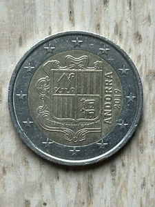 2 Euro Münze Wappen Andorra 🇦🇩 2019 Seltenes Exemplar T19 - Bild 1 von 4