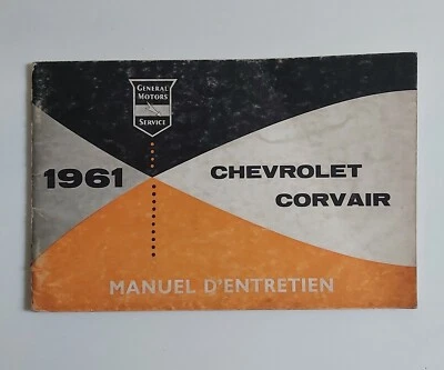 CHEVROLET CORVAIR 1961 SEDAN + STATION WAGON LAKEWOOD - MANUEL D'ENTRETIEN - Immagine 1 di 4