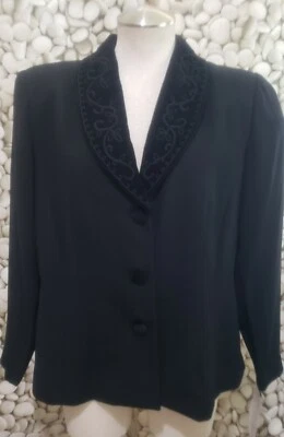 Positive Attitude Almohadillas para el Hombro Cuello Terciopelo Botón Chaqueta Talla 14 Pequeña Nueva Foto 1 de 4