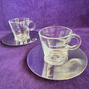 Lot x 2 Nespresso View Collection Atelier Oi Espresso Demitasse Cups & Saucers - Picture 1 of 14
