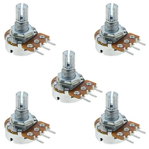 5 x 50K Linear Splined Lin Potentiometer Pot - Picture 1 of 1