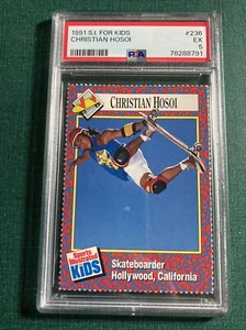 Christian Hosoi 1991 SI For Kids GRADED CARD #236 Hollywood California PSA 5 - Bild 1 von 10